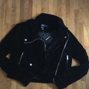 Black velvet jacket from forever 21